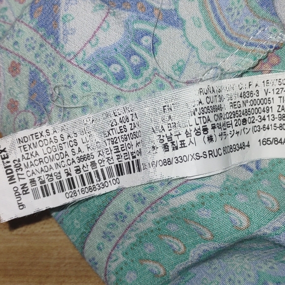 Zara Lounge/Cover Up/Patio Gown Gorgeous Colorful Sz S Oversized Fit Up To 14 - Picture 5 of 9